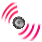 speaker-with-red-sound-waves